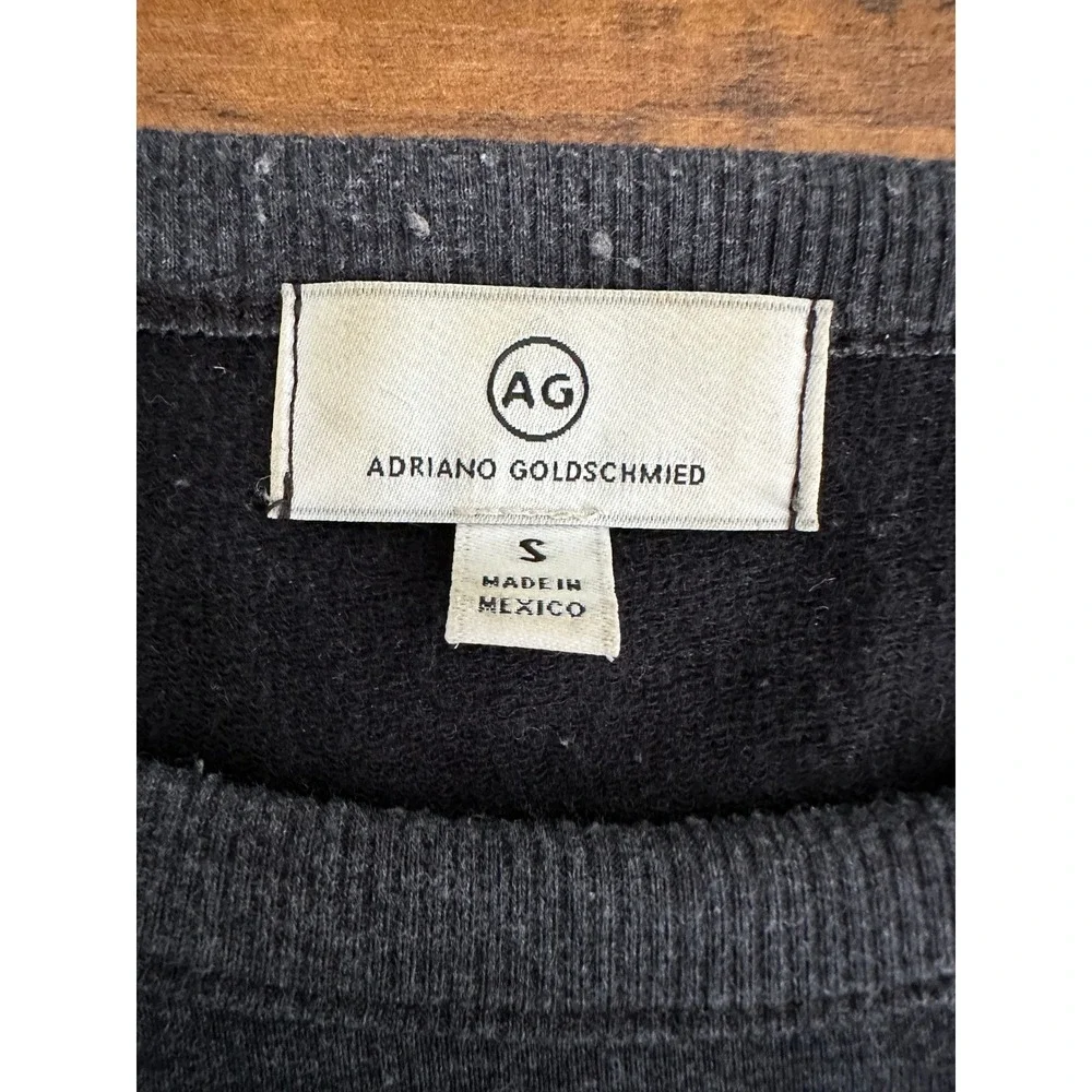 AG Adriano Goldschmied Mens Small Gray Long Sleeve Crew Neck‎ Sweatshirt